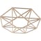 Ekena Millwork Guardian Wood Fretwork Pierced Ceiling Medallion, Alder, 24"OD x 9 3/8"ID x 3/8"T CMWP24X24X0375GDAL - alternate 5